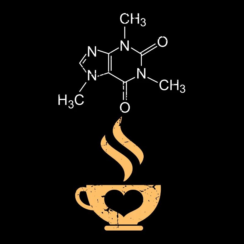 Caféine molécule café science nerd