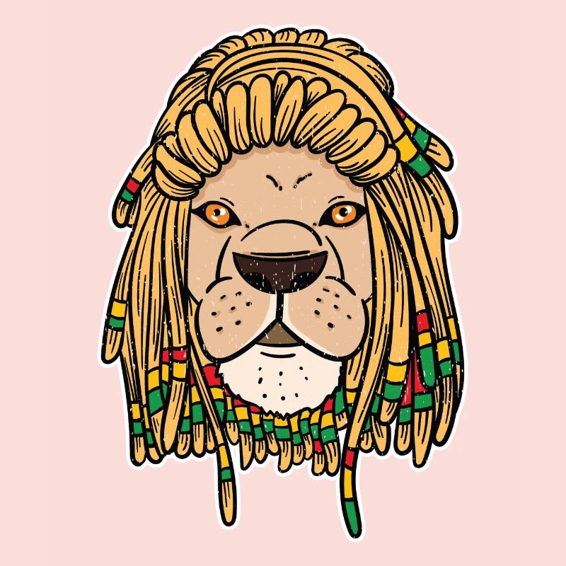 Reggae Rasta Rastafari Löwe Dreadlocks Geschenk
