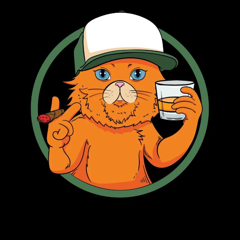 Malt Whiskey Alkohol Katze Kitten Scotch Geschenk