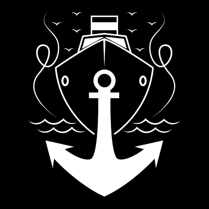 Anker mit Schiff