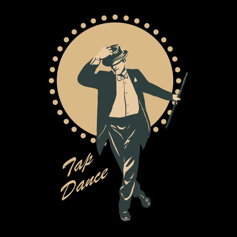 Retro vintage tap dance dancer tap dance gift