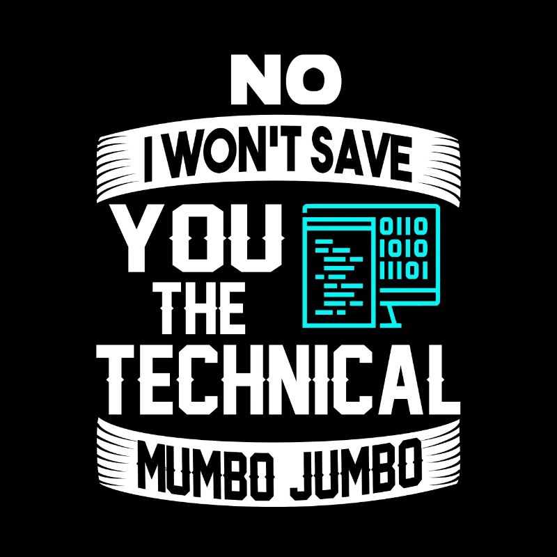 Cadeau drôle de programmeur technique Mumbo Jumbo