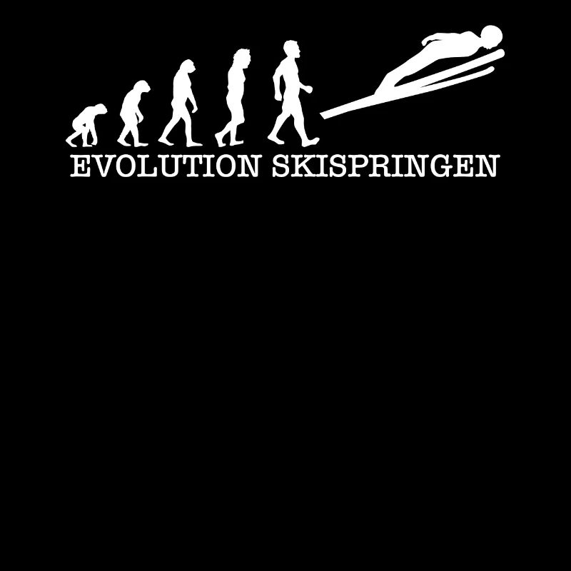 Evolution Skispringen T-Shirt Geschenk Skispringer