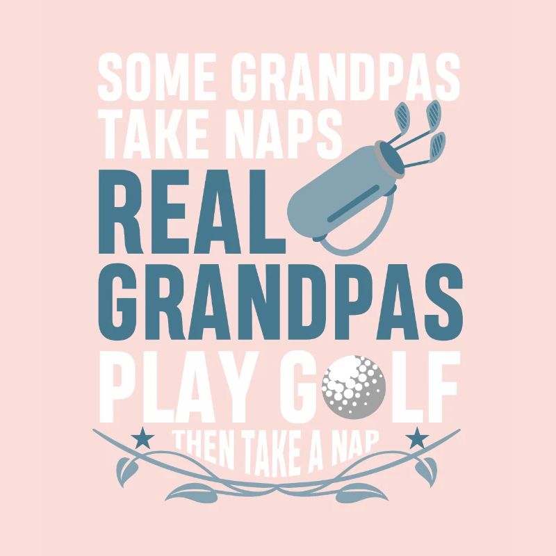 Golfeur Papy Golf puis sieste