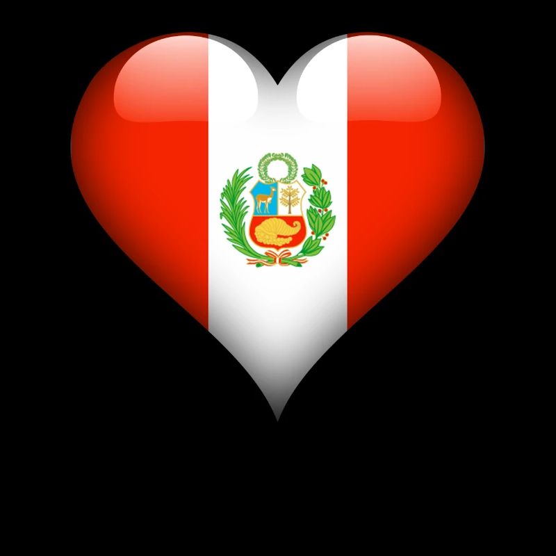 peruanische Herz-Peru-Flagge