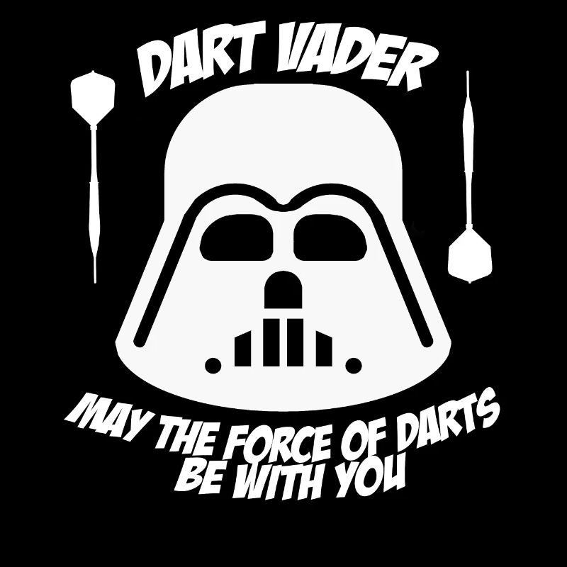 Dart Vader avec la puissance du jeu de fléchettes fléchettes
