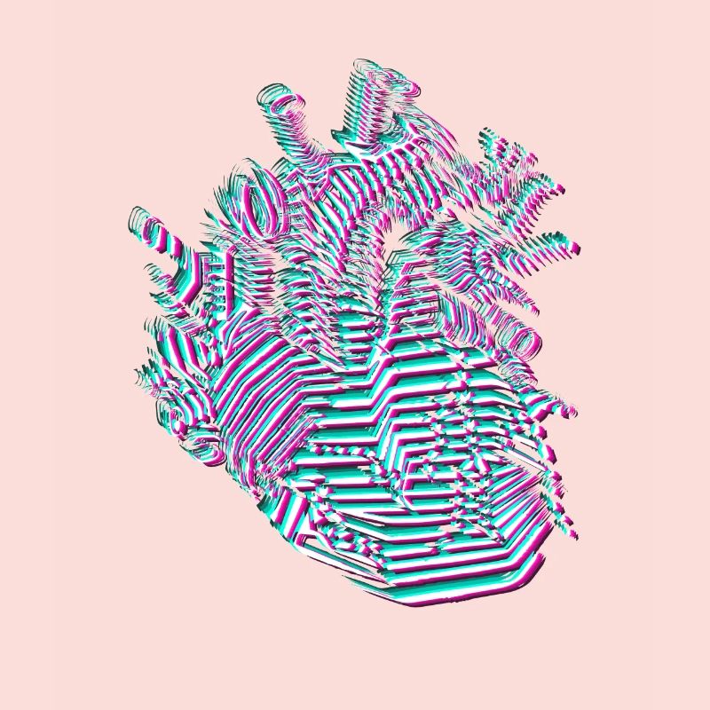 Vaporwave Aesthetic Heart Synthwave Retro Gift