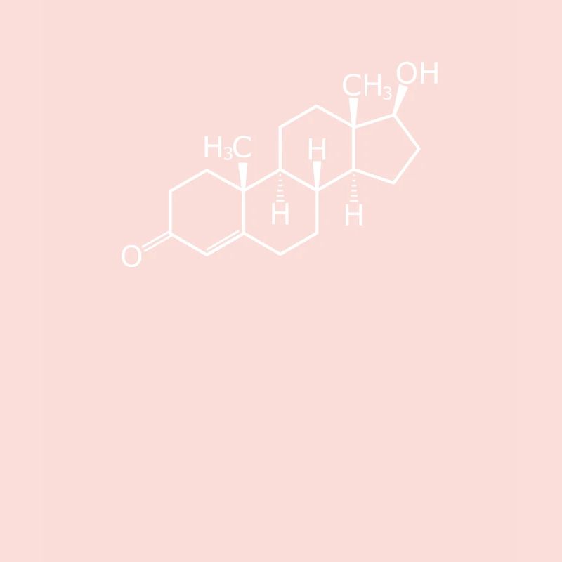 Testosterone structural formula