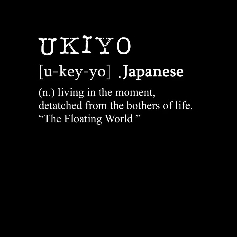 Popular Ukiyo Japanese Definition Gift Design