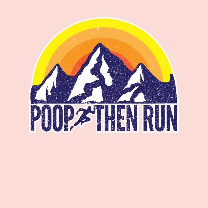 Merde puis exécutez Funny Trail Running