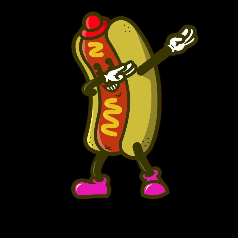 Cool Dabbing Dab Dab Move Hotdog Sausage Design