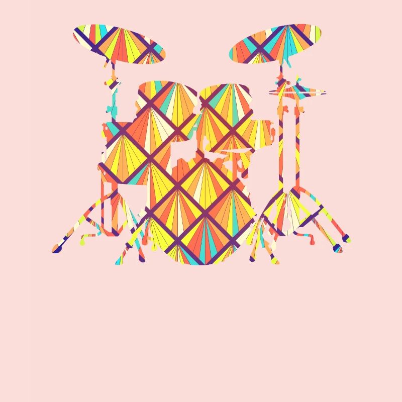 Drum Set Drum Set Geometric