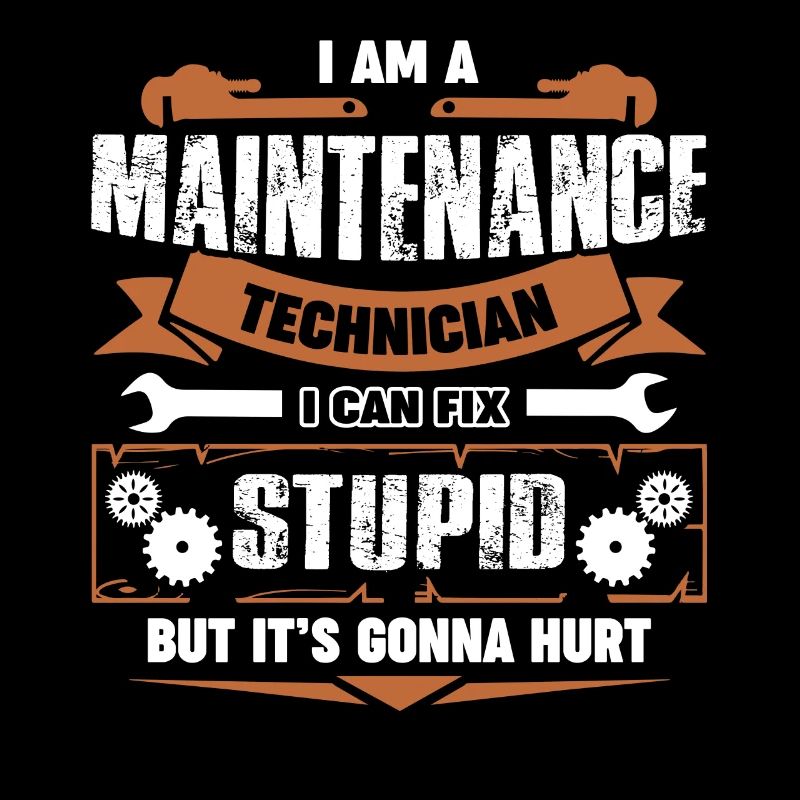 Ich bin ein Wartungstechniker