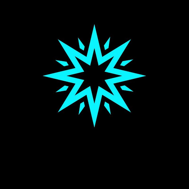 Étoile turquoise | Bleu