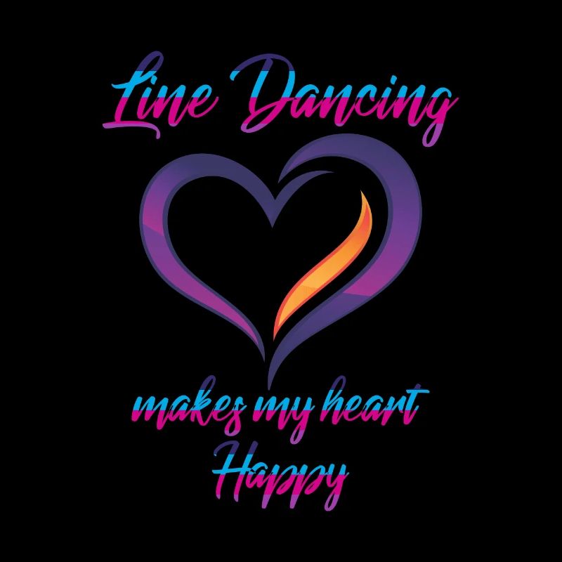 Happy Line Dancing Love danseur de ligne terrestre