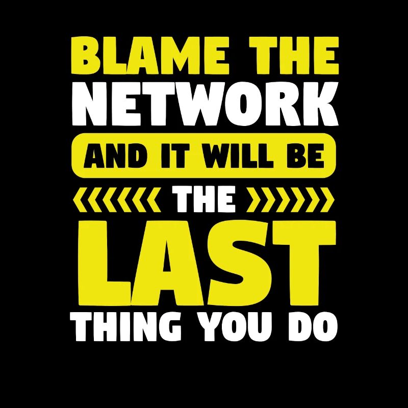Network Engineer Blame the Network Computer