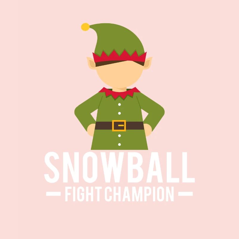 Eleven Christmas Elves Snowball Fight
