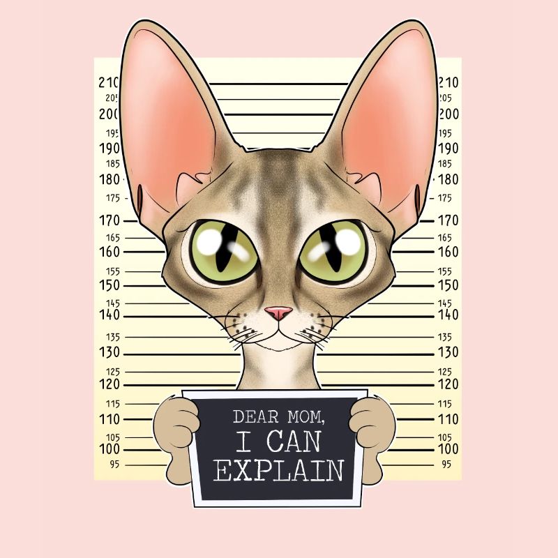Devon Rex Cat Mom - Chère maman que je peux expliquer
