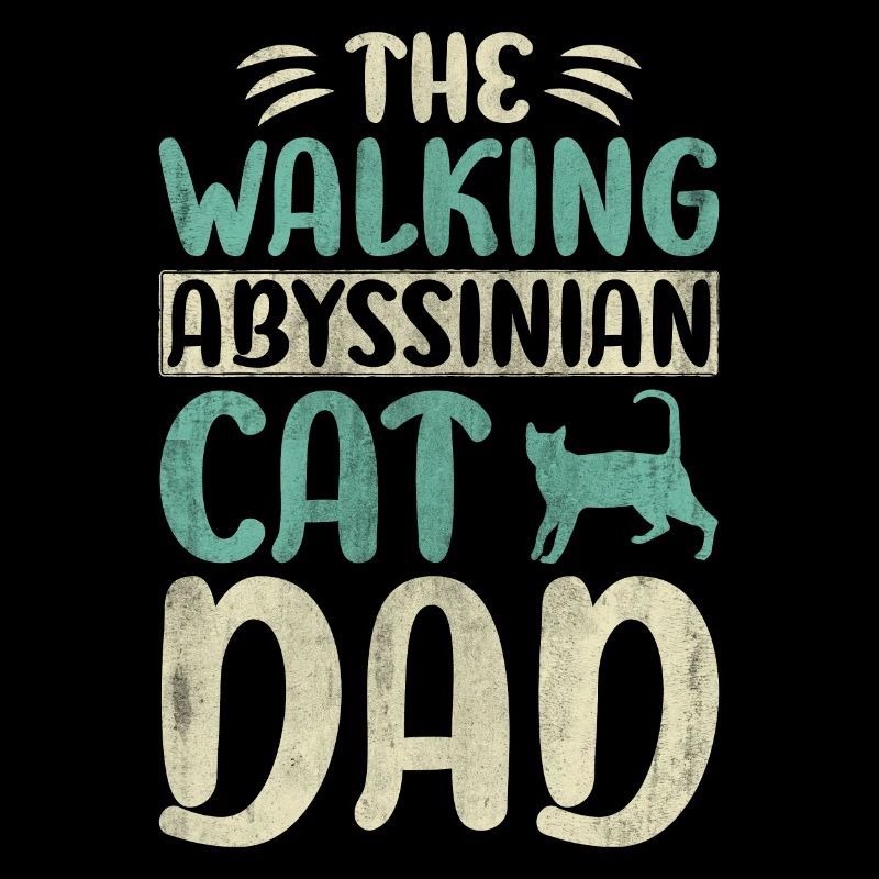 The Walking Abyssinian Cat Dad Kitty Cat Walking