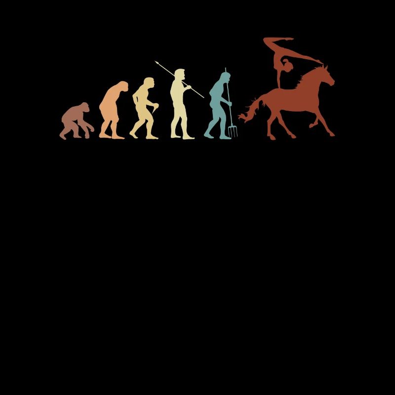 Evolution Vintage Retro Horse Vaulting Voltagieren