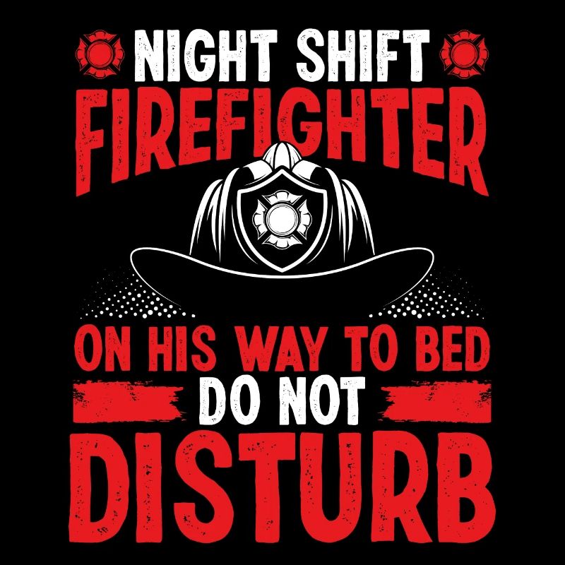 Pompier de nuit en route vers le lit Pompiers