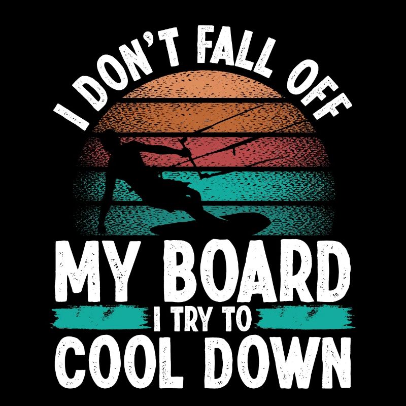 I don't fall down Funny Kiteboarder Vintage KiteI d
