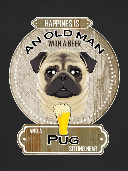 Pug Dad Beer Lover