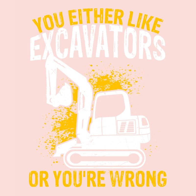 Excavator operator worker backhoe digging