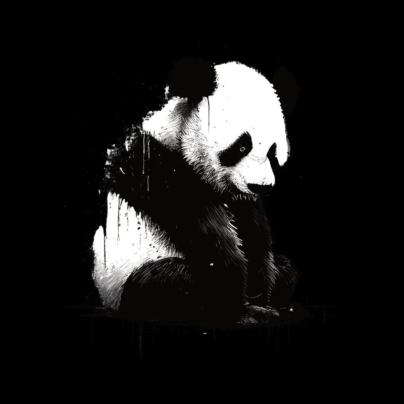 Panda Bear Stencil