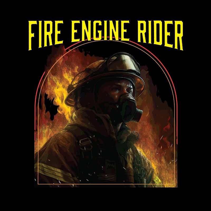 Fire Engine Rider Fire Rescue Firefighting