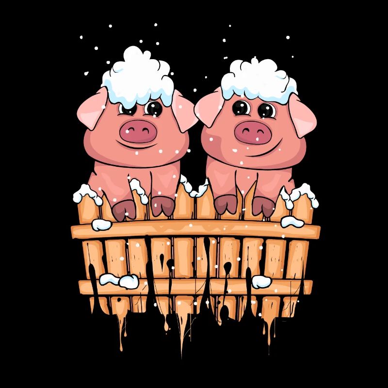 Weihnachten Schweine Geschenk Kind Winter Schwein