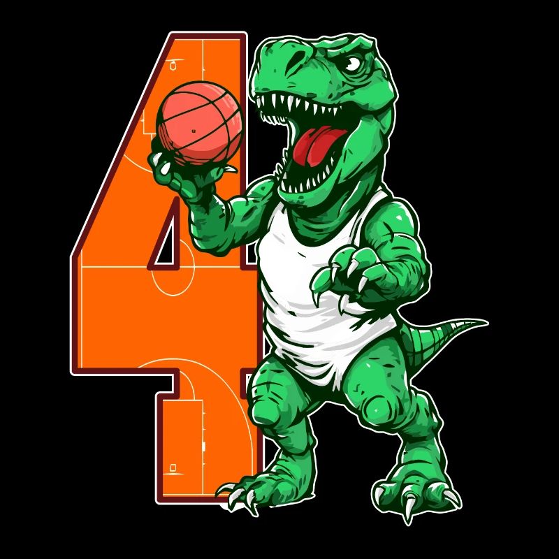Basketball Dino - garçon de 4 ans - 4.