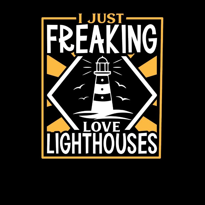 Lighthouse Seaside Nautical I Love Lighthouse