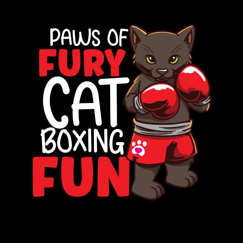 Katze Boxen Boxring Boxerhandschuhe Boxkämpfer