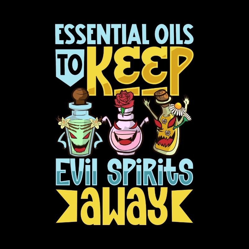 Essential oils for Halloween horror. Essential