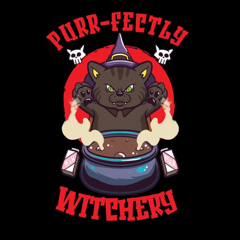 Cat Witch Occult Gothic Dark Satanic