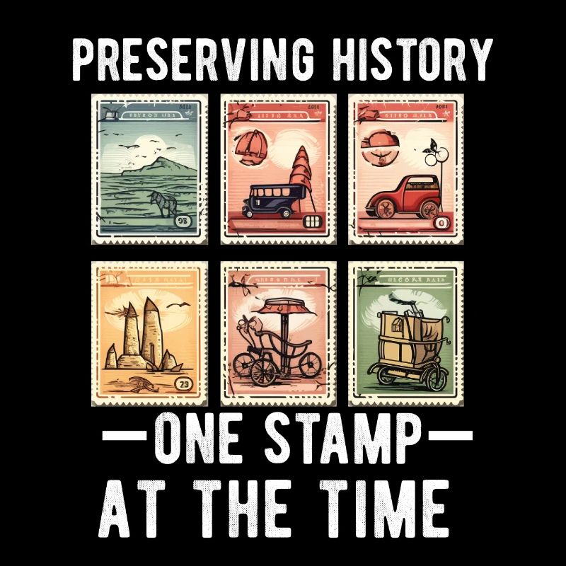Stamp Collector Postage Stamping Philatelist Men