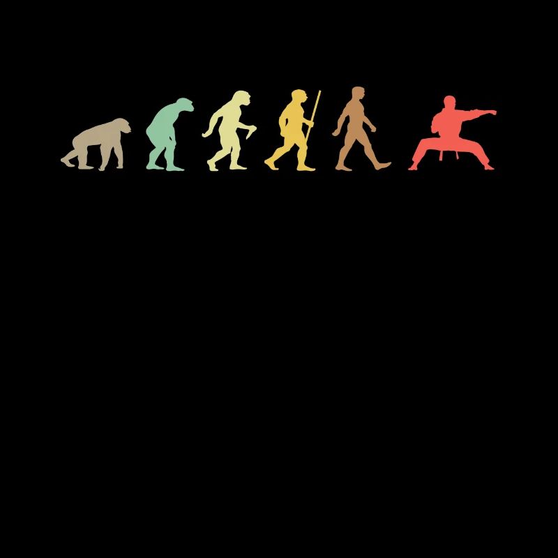 Vintage Judo Retro Kampfkunst Evolution