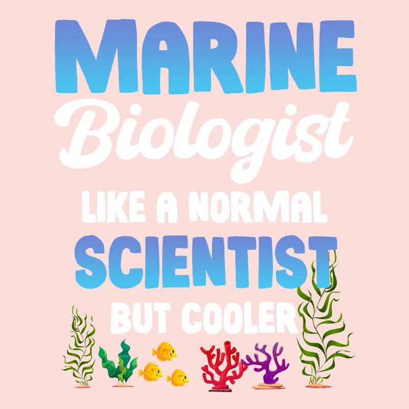 Biologiste marin comme un scientifique normal,