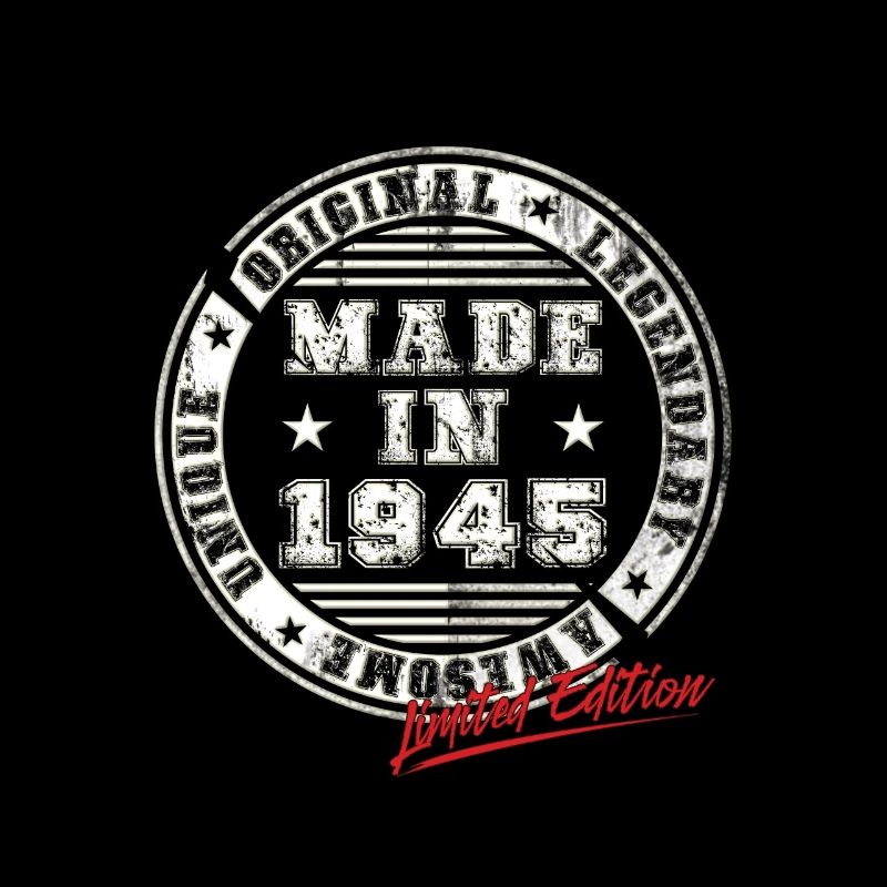 Retro Patch Vintage 1945 Birthday Gift