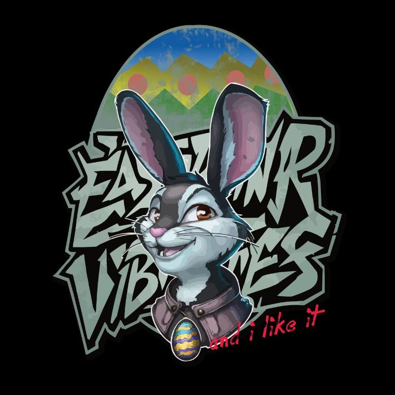 Easter Bunny Easter Spring Feelings Graffiti Gift