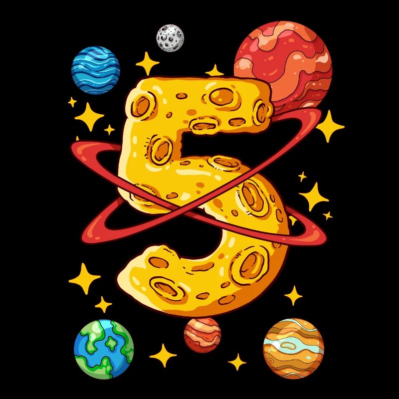 5 Birthday Space Space Astronaut 5 Years