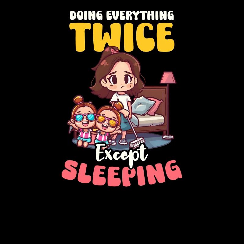 Twin Mom Doing Everything Twice Except Sleeping