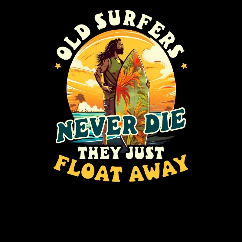 Surfer Alter Surfer Schweben Sie nie davon