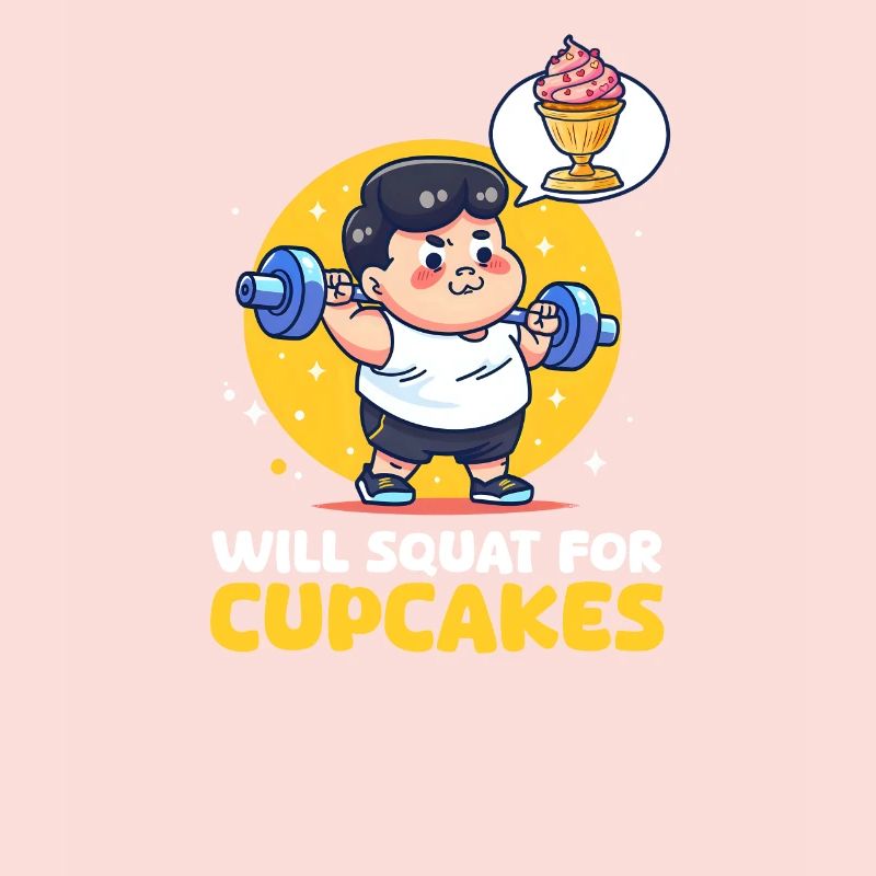 Cupcake Lover Will Squat for Cupcakes