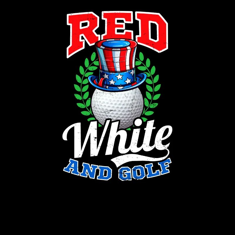 4. Juli Golf Rot Weiß Und Golf