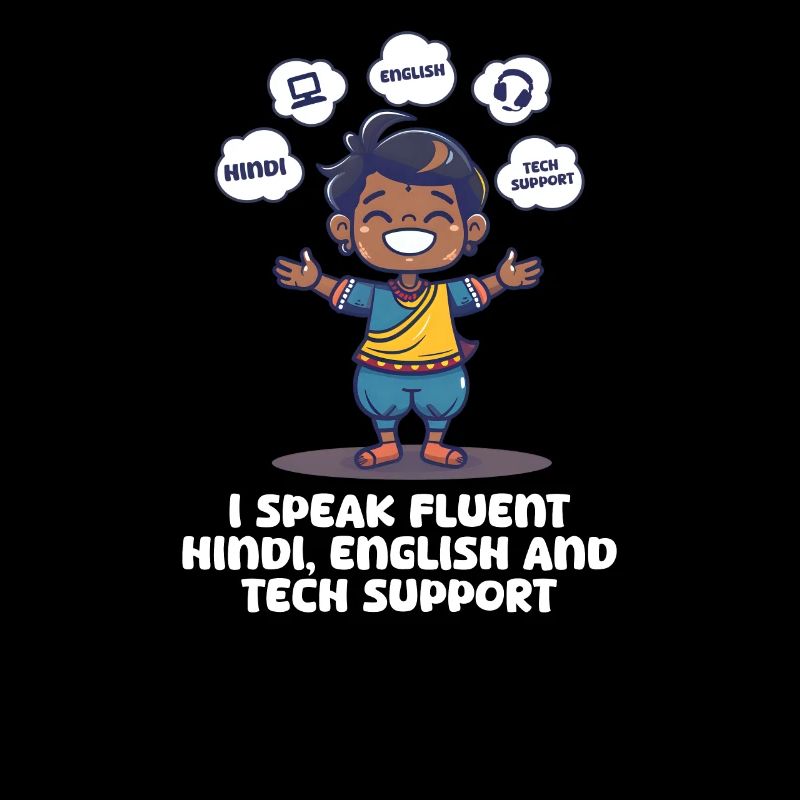 Les Amérindiens parlent hindi, anglais Support technique