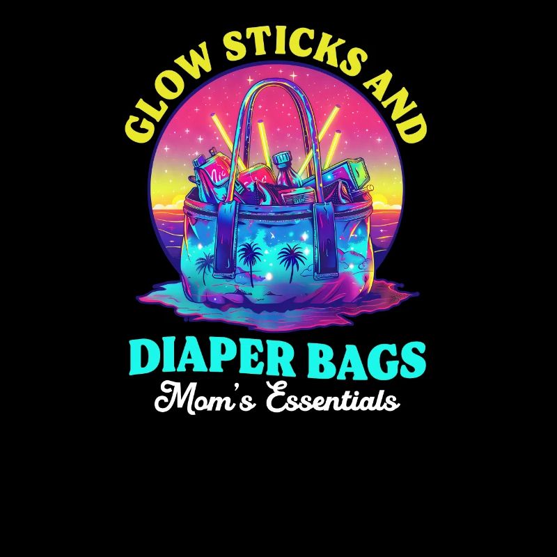 EDM Rave Maman Sticks & Sacs à Couches