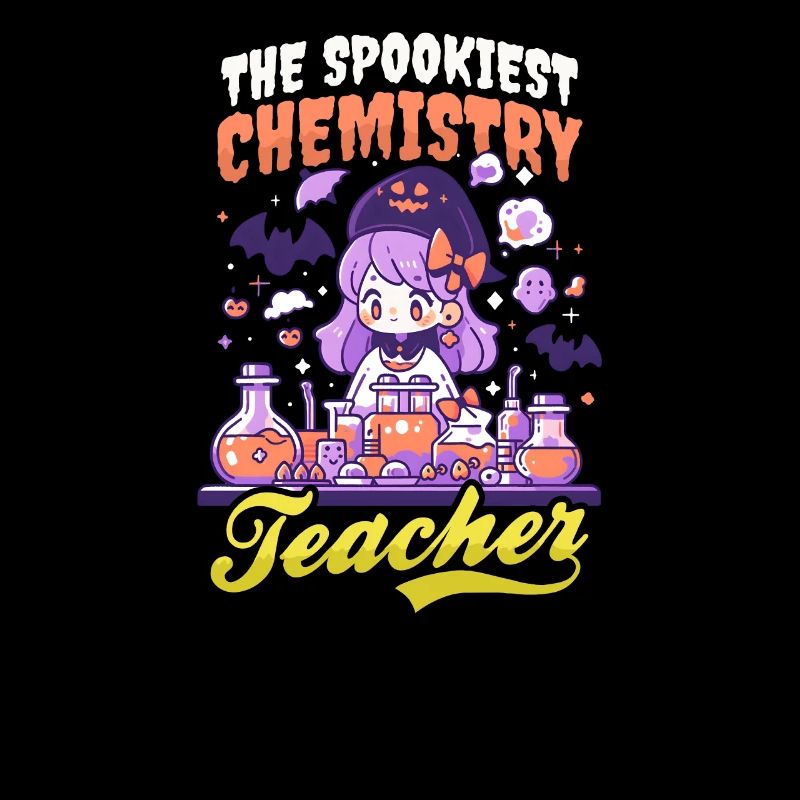 Professeur de chimie d’Halloween Professeur le plus effrayant
