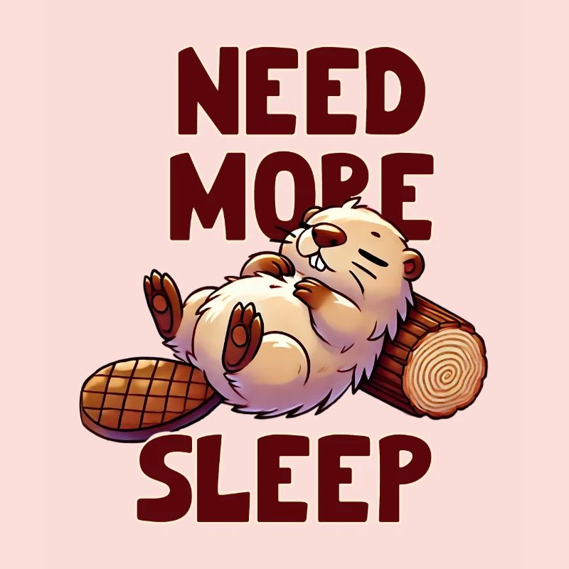 Need more sleep, cute beaver, funnier
